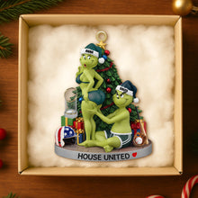 Load image into Gallery viewer, “House Divided But Our Love United” – Personalized Baseball Couple Christmas Ornament Ornament PopCulturePrints
