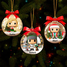 Load image into Gallery viewer, &quot;Celebrate the Joy of Movies!&quot; - Personalized Funny Holiday Christmas Ornament - Custom Gift for Movie Lovers, Friends, and Family Ornament PopCulturePrints
