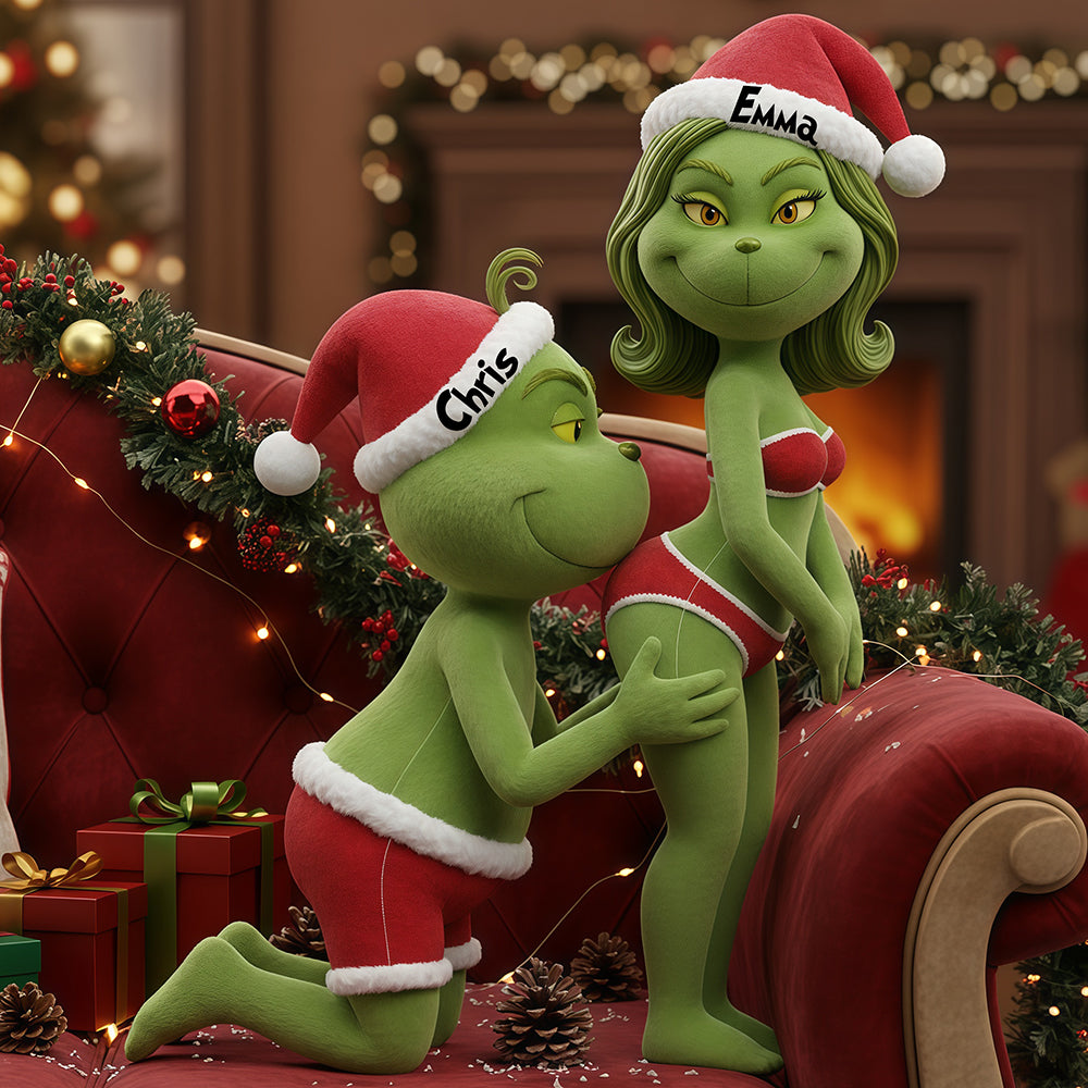 Naughty Couple Custom Shape Pillow - Perfect Personalized Christmas Gifts Pillow PopCulturePrints