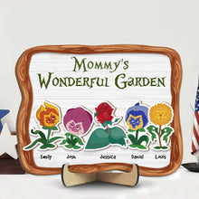 Load image into Gallery viewer, Personalized Mother&#39;s Day Garden Wood Sign Wood Sign PopCulturePrints
