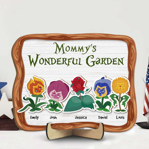 Personalized Mother's Day Garden Wood Sign Wood Sign PopCulturePrints