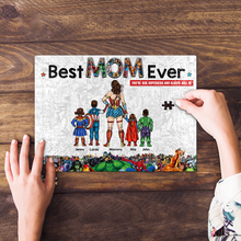 Load image into Gallery viewer, You&#39;re Our Superhero - Personalized Best Mom Ever Jigsaw Puzzle | Custom Gift for Mom &amp; Grandma Jigsaw Puzzles PopCulturePrints
