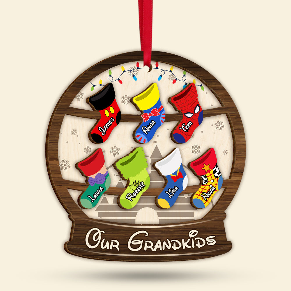 Personalized Christmas Ornament for Grandma with Grandkids' Names Ornament PopCulturePrints