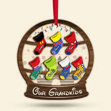 Load image into Gallery viewer, Personalized Christmas Ornament for Grandma with Grandkids&#39; Names Ornament PopCulturePrints
