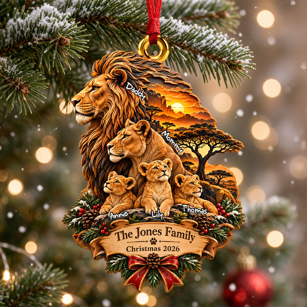 Cherish Family Moments - Personalized Christmas Ornament for Loved Ones