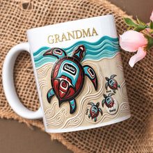 Load image into Gallery viewer, “Turtles Bring Love” - Personalized Turtle Grandma Coffee Mug - Unique Gift for Grandmas, Moms, and Loved Ones Coffee Mug PopCulturePrints
