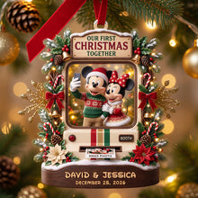 Load image into Gallery viewer, Our First Christmas Together Ornament - Personalized Gift for Couples
