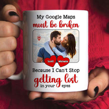 Load image into Gallery viewer, Personalized Couple Coffee Mug - Lost in Your Eyes Coffee Mug PopCulturePrints
