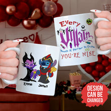 Load image into Gallery viewer, Personalized Villain Couple Mug Set - Custom Name Coffee Mugs for Valentine&#39;s Day Gifts Coffee Mug PopCulturePrints
