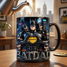 Load image into Gallery viewer, "Be Your Child’s Hero!" - Custom Strong Dad and Kids Magic Coffee Mug - Unique Gift for Dad, Grandpa, and More Coffee Mug PopCulturePrints
