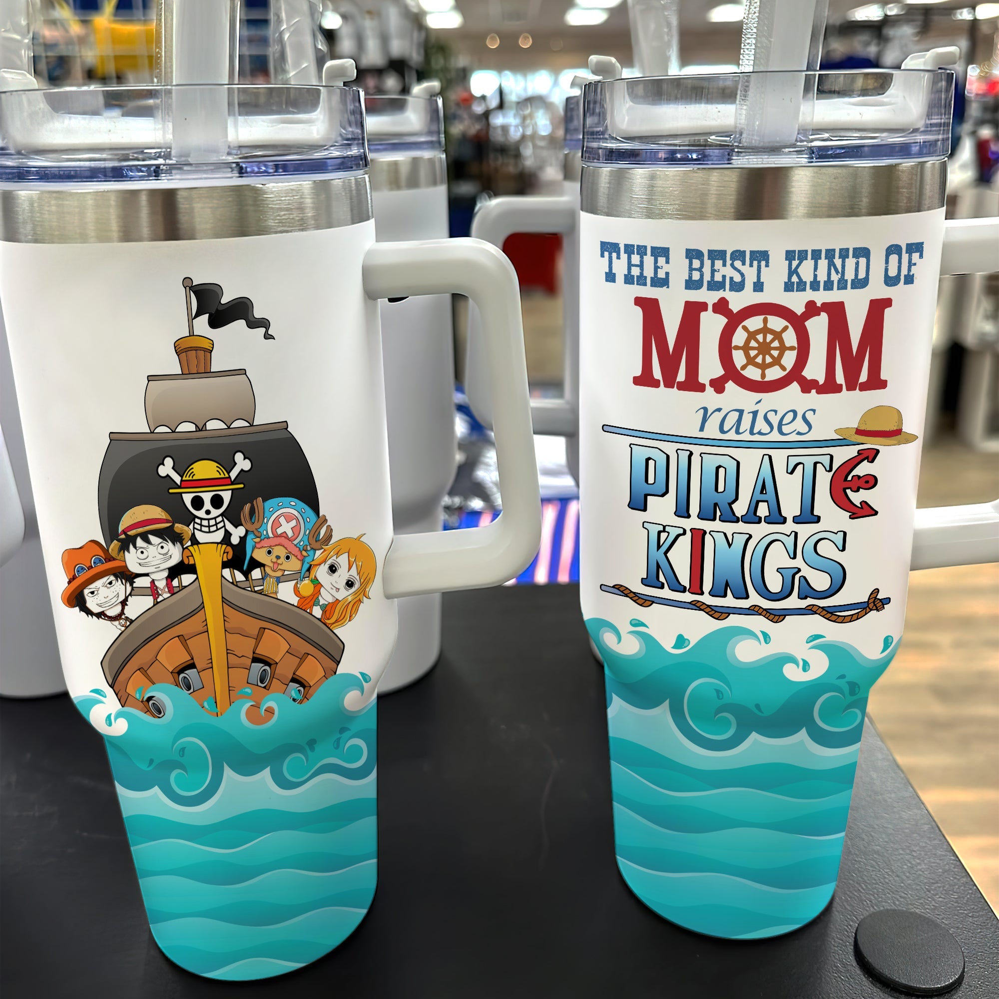 Pirate King Mom Personalized Tumbler - Unique Gift Tumbler Cup PopCulturePrints