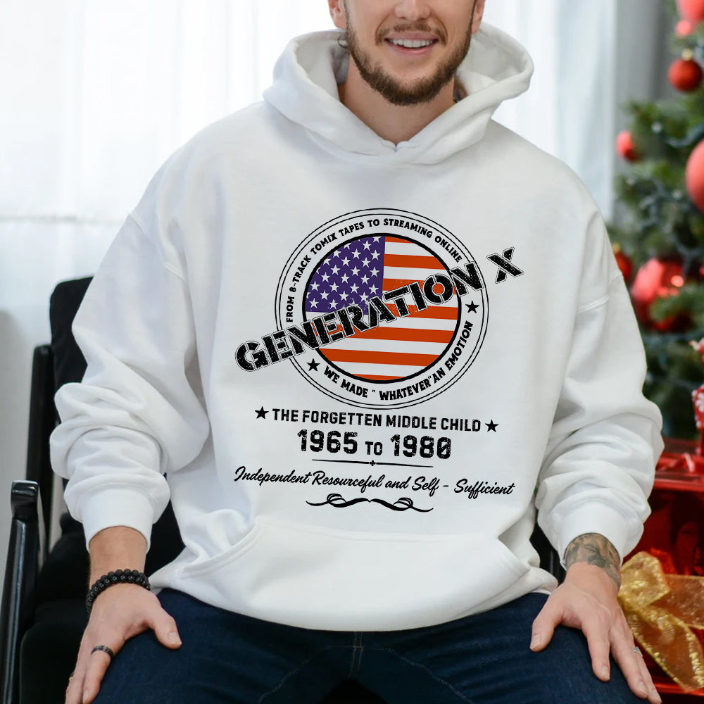 Generation X Retro Sweatshirt - Celebrate the Independent Middle Child