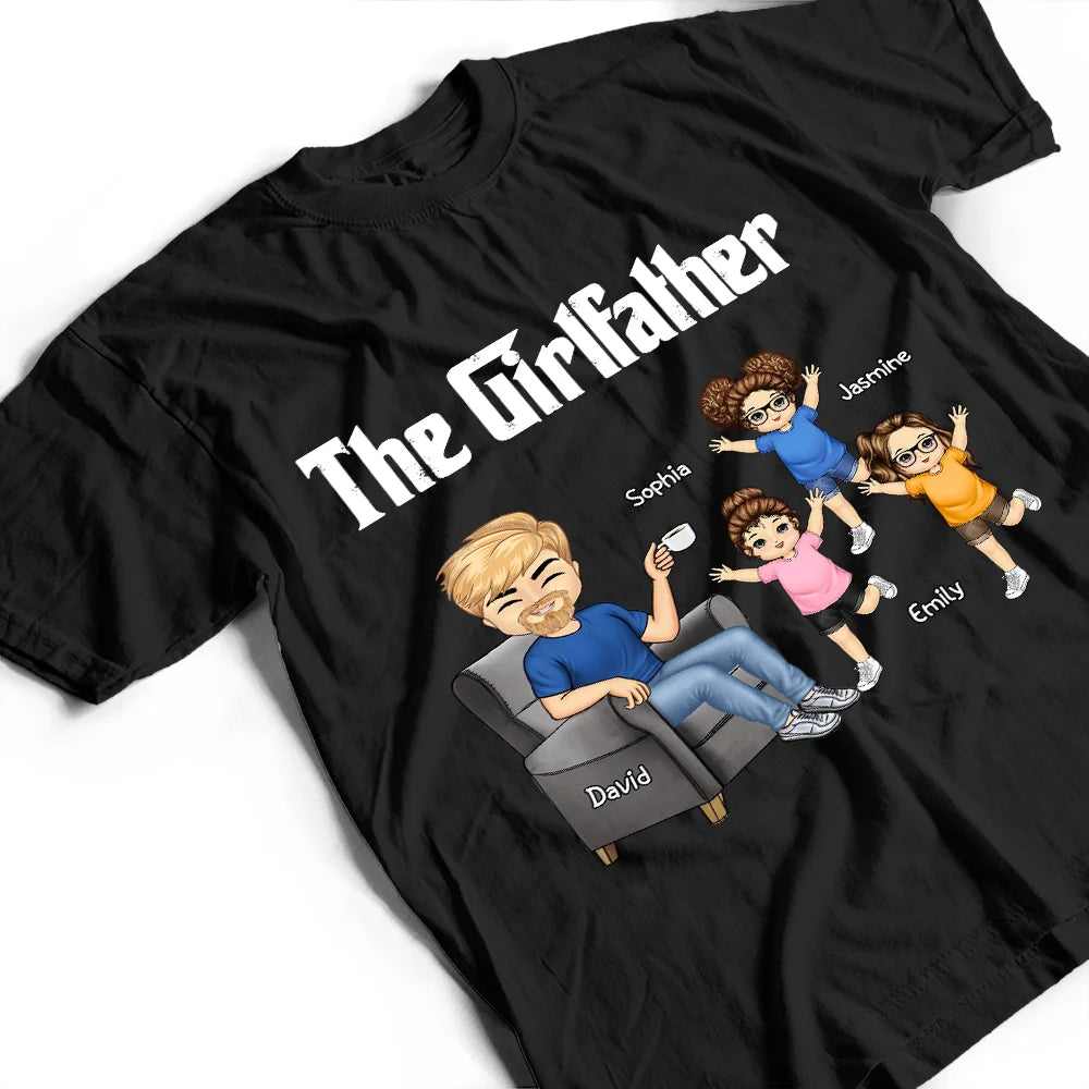 The Girlfather - Custom Personalized T-Shirt for Dads T-shirt PopCulturePrints