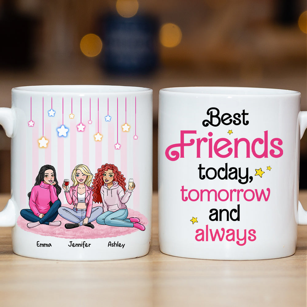 Personalized Best Friends Forever Coffee Mug Coffee Mug PopCulturePrints