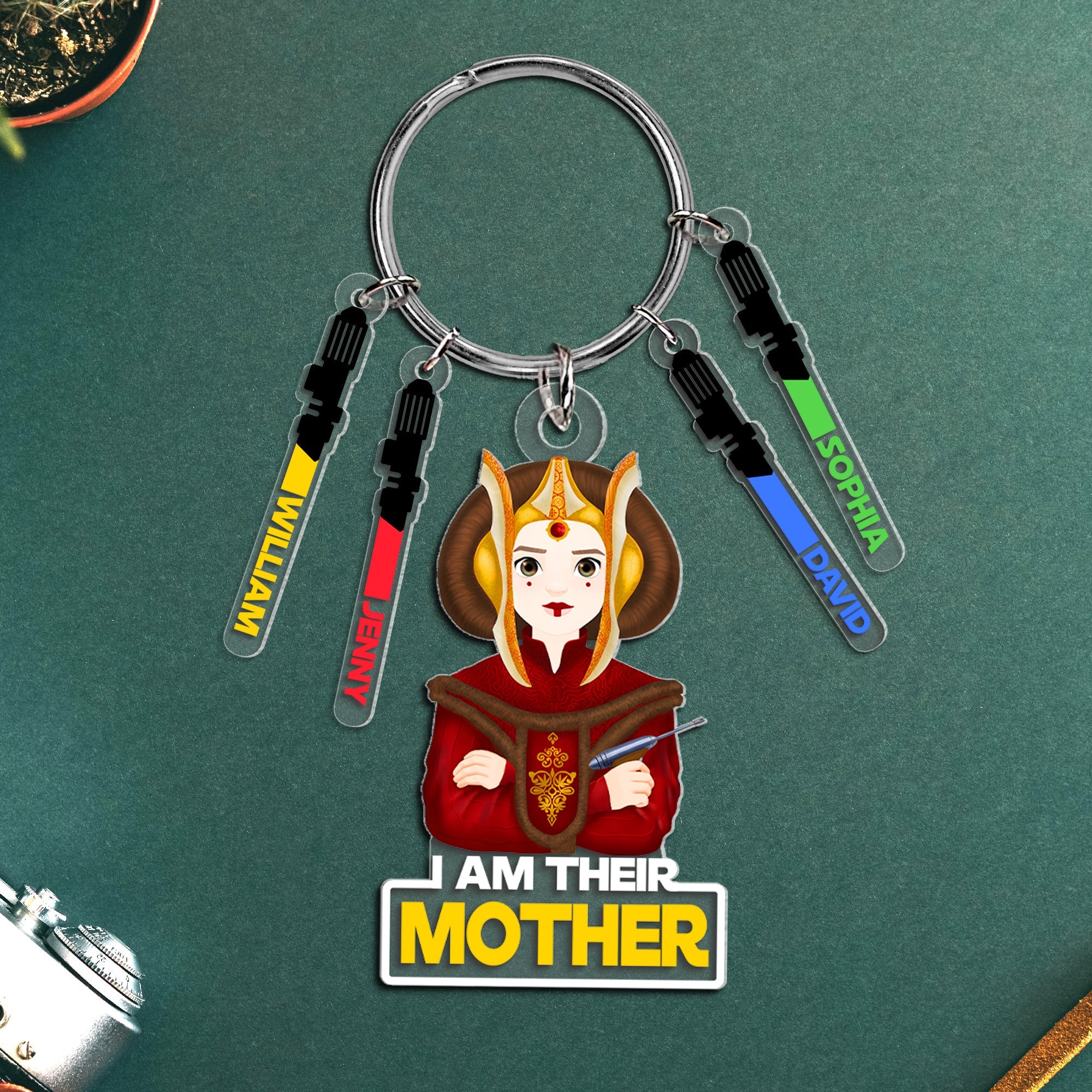 I'm Their Mother - Personalized Keychain for Moms & Grandmas Keychains PopCulturePrints