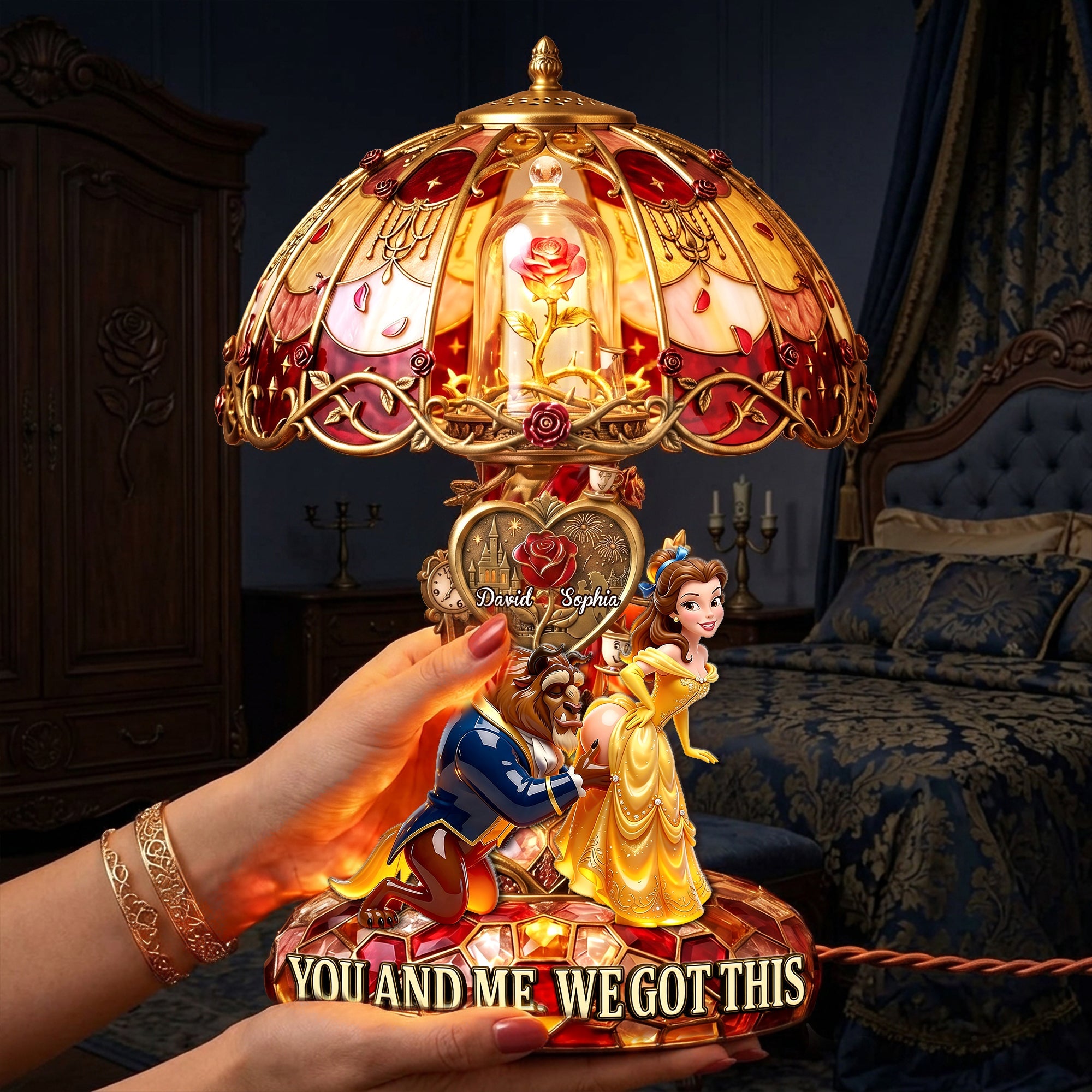 "You and Me, We Got This" - Sweet But Spicy Acrylic Light Box - Personalized Gift for Couples Light Box PopCulturePrints