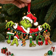 Load image into Gallery viewer, “Spread Holiday Cheer with a Personal Touch” - Name Art Mischievous String Ornament - Custom Personalized Gift for Friends, Family, and Loved Ones Ornament PopCulturePrints
