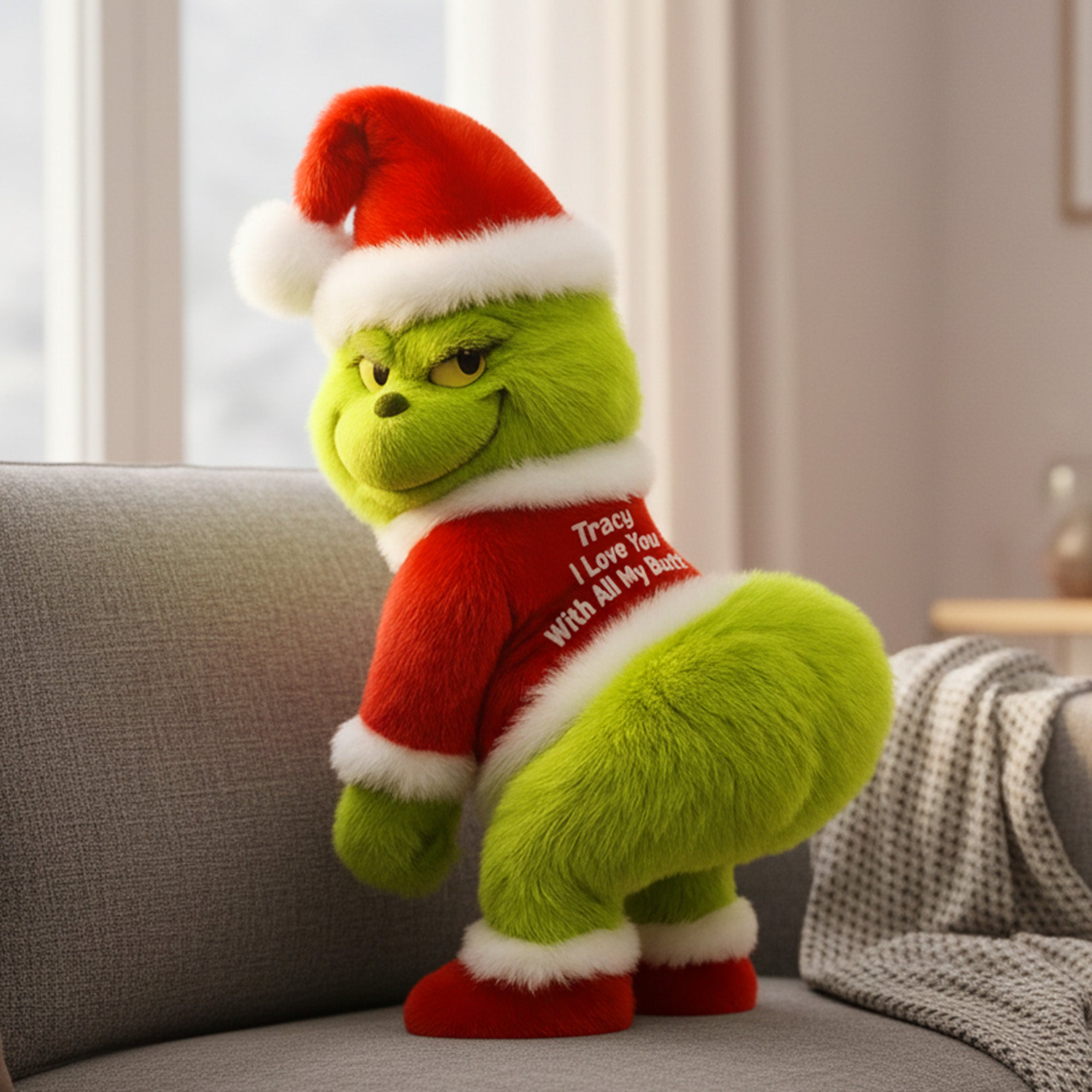 "Spread Joy This Christmas with Our Personalized Couple Shaped Pillow" - Custom Gift for Loved Ones Pillow PopCulturePrints