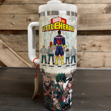 Load image into Gallery viewer, Custom Super Dad Tumbler - Personalized Father&#39;s Day Gift Tumbler Cup PopCulturePrints
