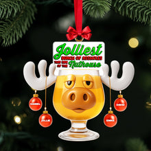 Load image into Gallery viewer, Jolliest Bunch of Assholes - Personalized Christmas Moose Ornament for Family &amp; Friends Ornament PopCulturePrints
