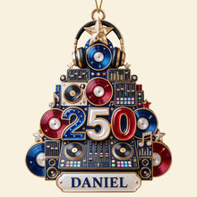 Load image into Gallery viewer, Celebrate the Beat - DJ Holiday Christmas Ornament - Personalized Gifts
