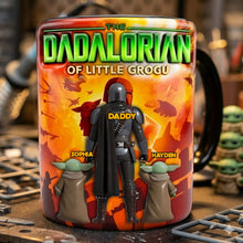 Load image into Gallery viewer, “The Dadalorian of Little Grogu” - Personalize Your Magic Mug - Perfect Gift for Dad, Grandpa, and More Coffee Mug PopCulturePrints
