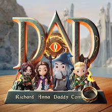 Load image into Gallery viewer, “My Dad is My Hero” - Personalized Dad Plaque - Custom Gift for Dads, Grandpas, and Loved Ones Shaped Plaques PopCulturePrints
