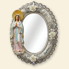Load image into Gallery viewer, “Embrace Divine Grace” - Personalized Virgin Mary Mirror - Meaningful Gift for Believers &amp; Loved Ones Mirror PopCulturePrints
