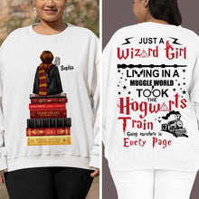 Load image into Gallery viewer, Personalized Harry Potter Book Lover Shirt - Custom Wizard Girl Tee
