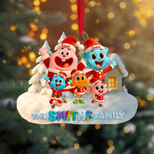 Load image into Gallery viewer, &quot;Celebrate Family Togetherness with Our Personalized Christmas Ornament&quot; - Cute Family Christmas Ornament, Custom Gift for Family and Friends Ornament PopCulturePrints
