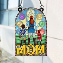 Load image into Gallery viewer, &quot;Best Mom Ever&quot; - Personalized Suncatcher Ornament for Mother&#39;s Day - Unique Gift for Mom and Grandma Ornament PopCulturePrints
