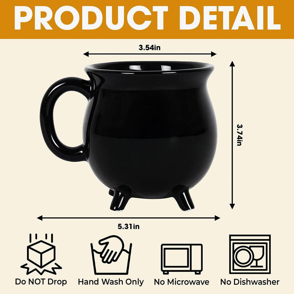 Magic in Every Sip: Personalized Little Witches Cauldron Mug - Perfect Gift for Halloween Enthusiasts