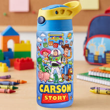 Load image into Gallery viewer, “Adventure Awaits!” - Little Heroes Colorful Kid Tumbler - Personalized Gifts For Kids
