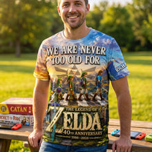 Load image into Gallery viewer, “We Are Never Too Old For” - Personalized 40th Anniversary Childhood Shirt - Unique Gift for Fans, Friends, and Family
