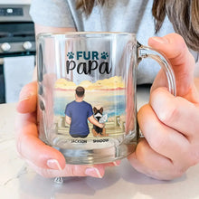 Load image into Gallery viewer, A Bond That Can&#39;t Be Broken - Personalized Glass Mug for Dog Moms and Dog Dads Glass Mug PopCulturePrints
