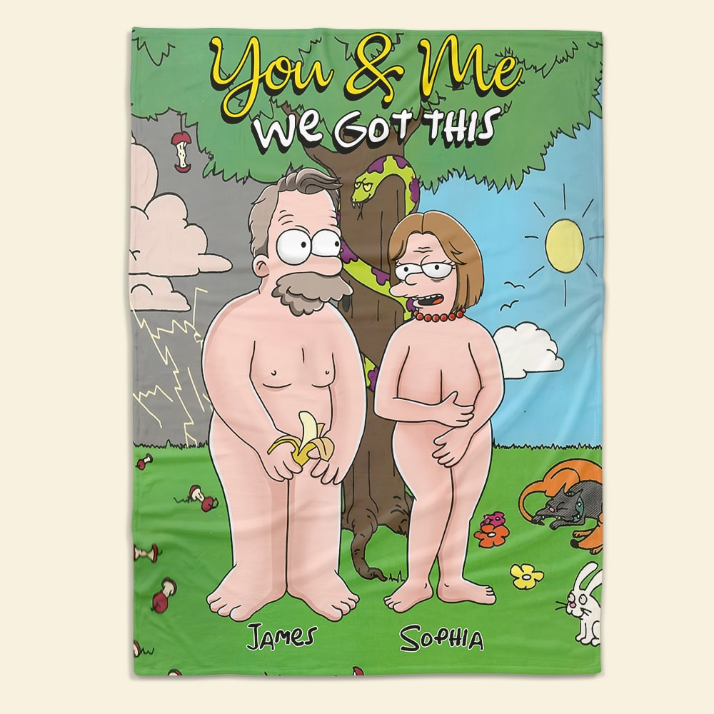 Personalized Funny Couple Blanket - Unique Valentine's Day Gifts for Couples Blanket PopCulturePrints
