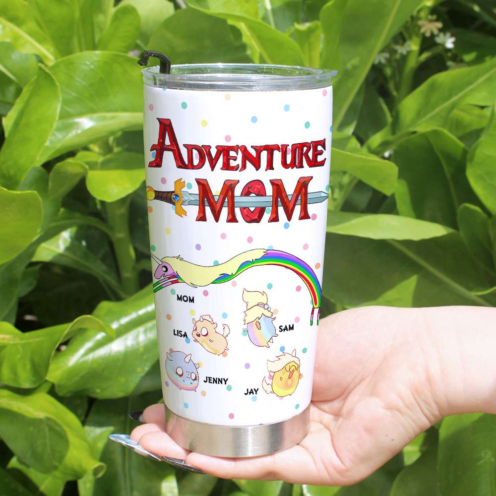 Adventure Mom Custom Tumbler - Personalized Gift for Mother's Day Tumbler Cup PopCulturePrints