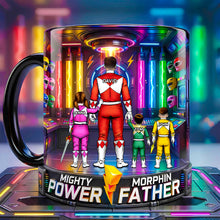 Load image into Gallery viewer, “Unleash the Power of Love!” - Custom Power Father Magic Coffee Mug - Unique Gift for Dad, Grandpa &amp; More Coffee Mug PopCulturePrints
