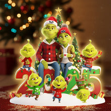 Load image into Gallery viewer, Naughty Green Monsters: Personalized Acrylic Light Box – A Unique Gift for Family and Friends! Light Box PopCulturePrints
