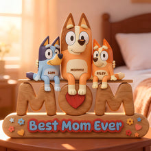 Load image into Gallery viewer, Embrace the Love: Strong Mama Bear Leather Bag - Personalized Gift for Mom Shaped Plaques PopCulturePrints
