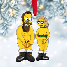Load image into Gallery viewer, Funny Personalized Cartoon Couple Christmas Ornament - Unique Holiday Decor &amp; Valentine&#39;s Day Gifts Ornament PopCulturePrints
