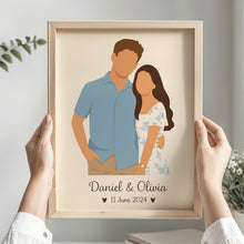 Load image into Gallery viewer, “Celebrate Love with Us” - Customizable Modern Minimalism Couple Canvas Print - Perfect Gift for Couples, Weddings &amp; Anniversaries Poster &amp; Canvas PopCulturePrints
