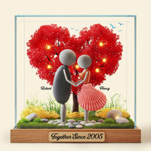 Load image into Gallery viewer, Together Since 2005 - Personalized Pebble Couple Plaque Shaped Plaques PopCulturePrints
