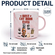 Load image into Gallery viewer, A Bond That Can&#39;t Be Broken - Personalized Marble Mug for Cat Lovers Marble Mug PopCulturePrints
