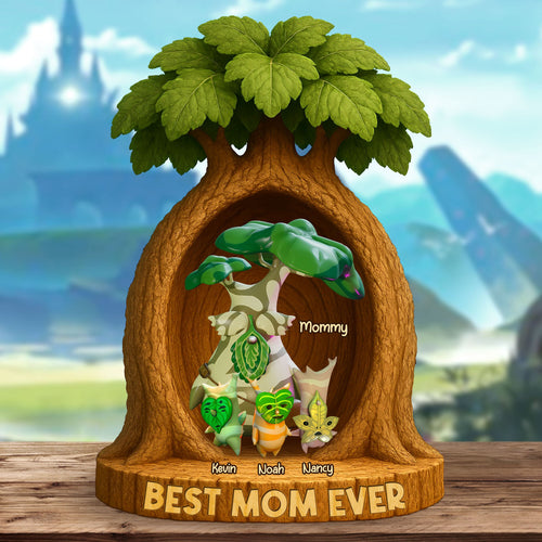 Best Mom Ever - Personalized Plaque for a Special Mom Shaped Plaques PopCulturePrints