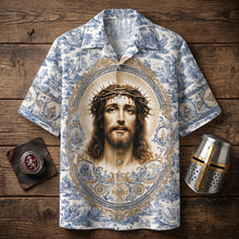 Load image into Gallery viewer, Embrace Your Faith: Jesus Christ Hawaiian Shirt - Personalized Gift for Christians Hawaiian Shirts PopCulturePrints
