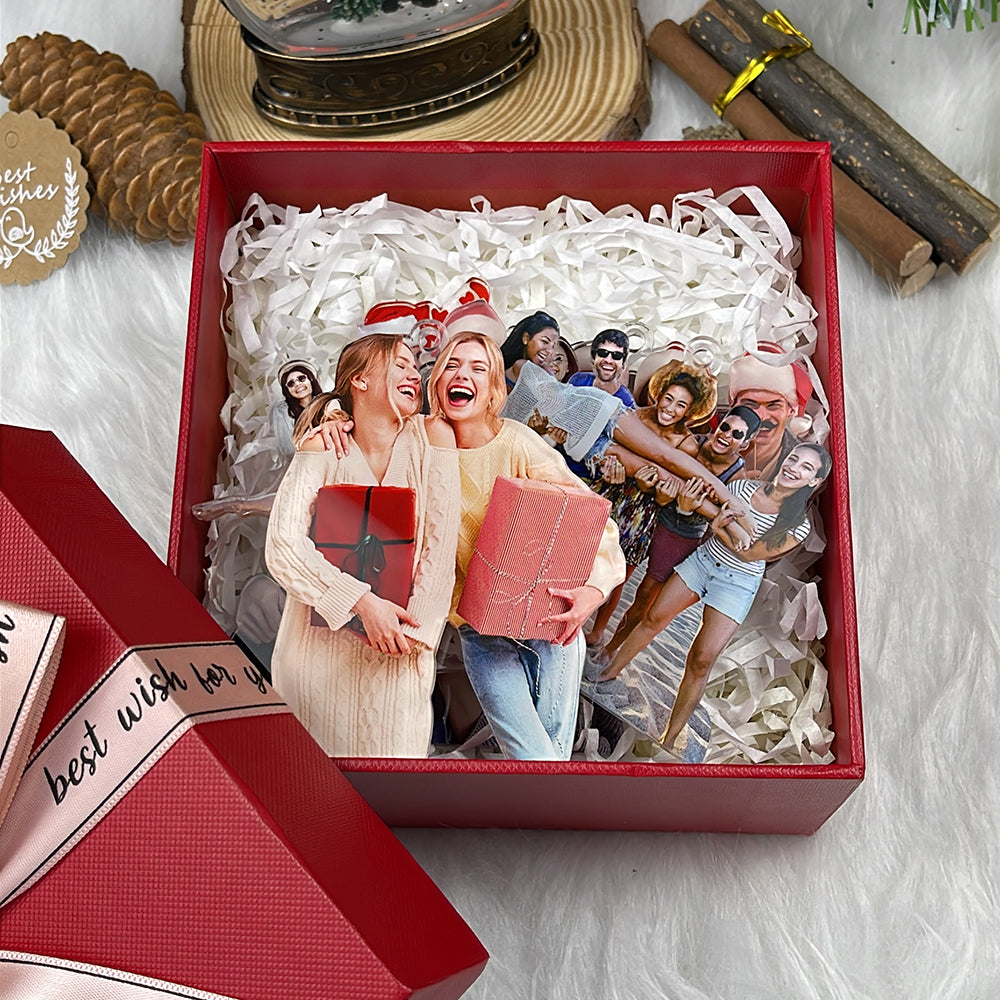 Personalized Friends Photo Ornament - Unique Gift Keepsake Ornament PopCulturePrints