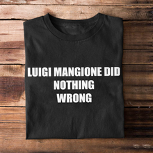 Load image into Gallery viewer, Luigi Mangione Supporter Tee - Bold Statement Shirt
