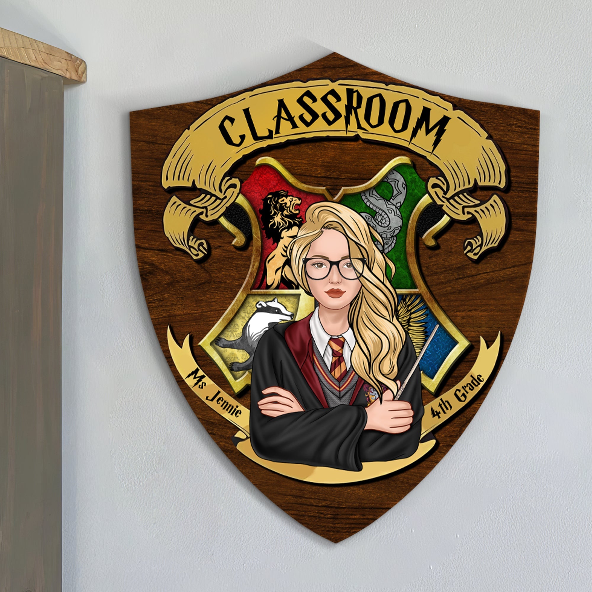 Personalized Harry Potter Classroom Door Sign