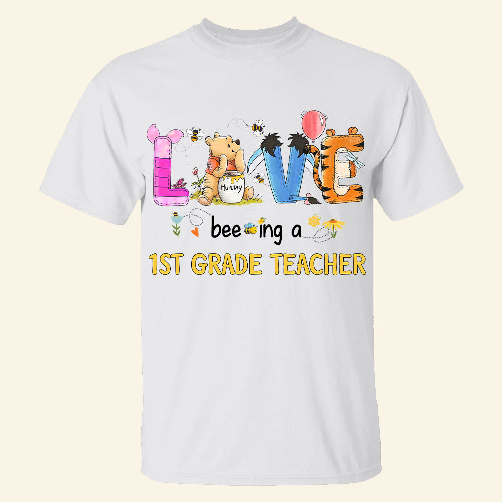 Disney Inspired 1st Grade Teacher Love T-Shirt